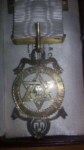 Masonic Royal Arch Companion Jewel Hall marked silver