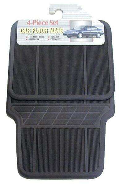 4 Piece Rubber Car Mat Set