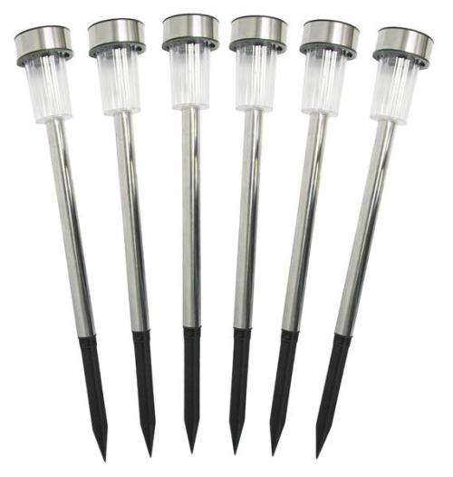 Solar Garden Lamps - 6 Piece Set