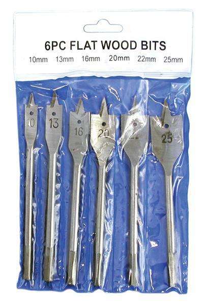 6 Piece Wood Drill Bit Set