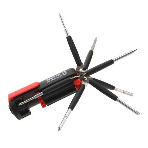 8 in 1 Screwdriver with LED Torch