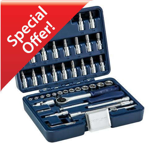 Topline 46 Piece Super Socket Set (1/4" Drive)