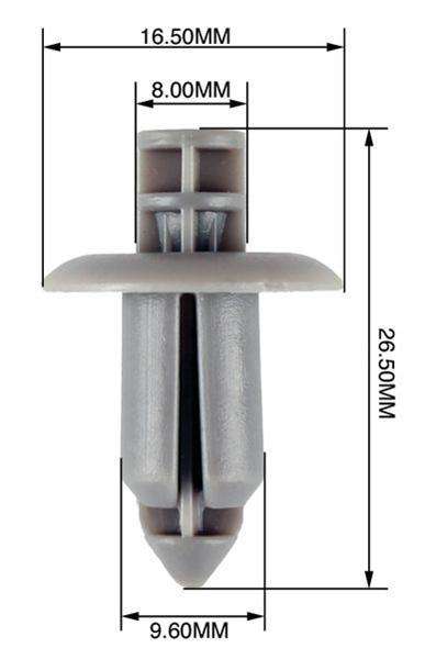 Panel Clips - 8 to 9.6mm (10 Pack)