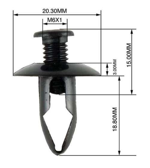 Panel Clips - 6mm to 8mm (50 Pack)