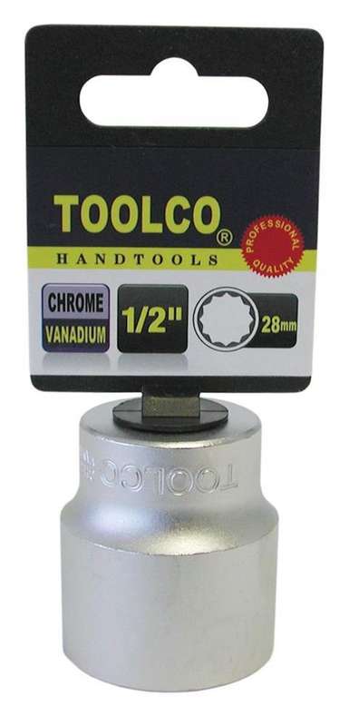 Professional 28mm 1/2" Drive 12 Point Socket