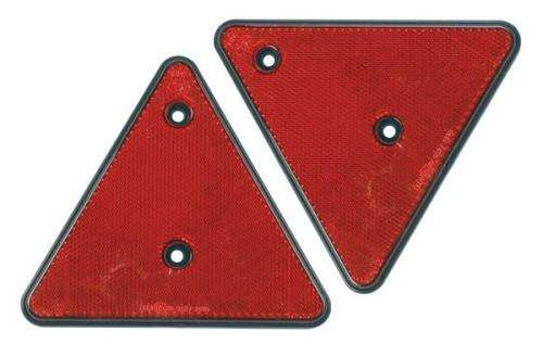 Reflector - 150mm - Red - Triangle (Set of 2)