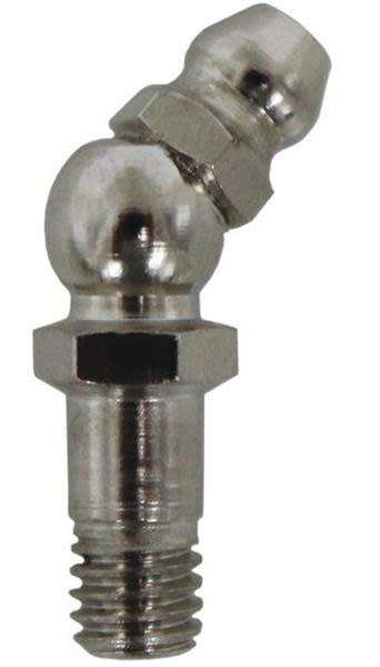 Grease Nipple - 6mm x 45 Degree Bend - Long