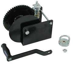 Hand Winch with Worm Gear - Capacity = 907kg (2000lb)