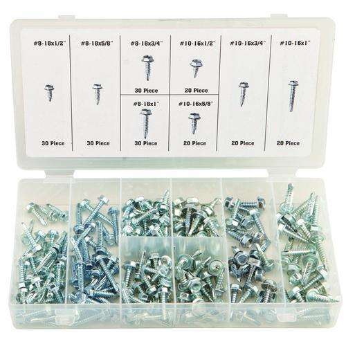 Assorted Metal Self Tapping Screws - 750 Pieces