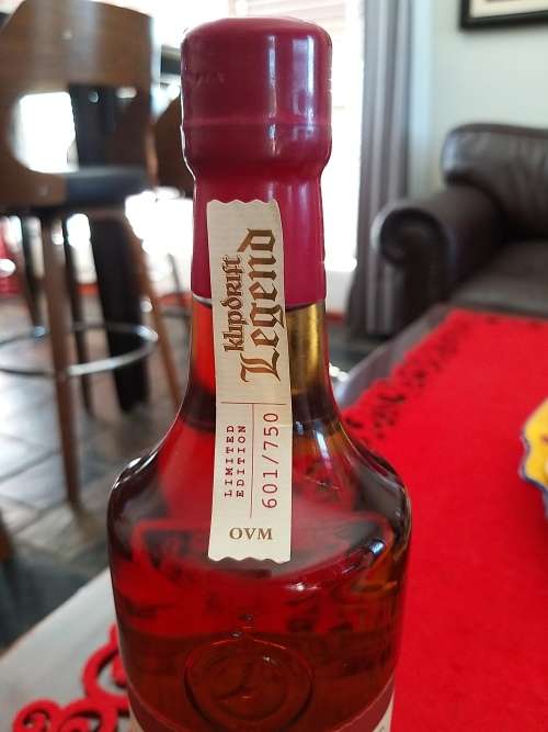 Klipdrift Legend Brandy. No 601 of 750