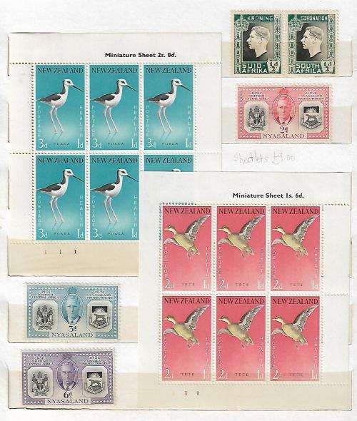 LOVELY STOCKBOOK WITH 14 PAGES OF QVIC, AND COMMONWEALTH EARLY MINT STAMPS. SEE 14 SCANS CV HUGE !!!