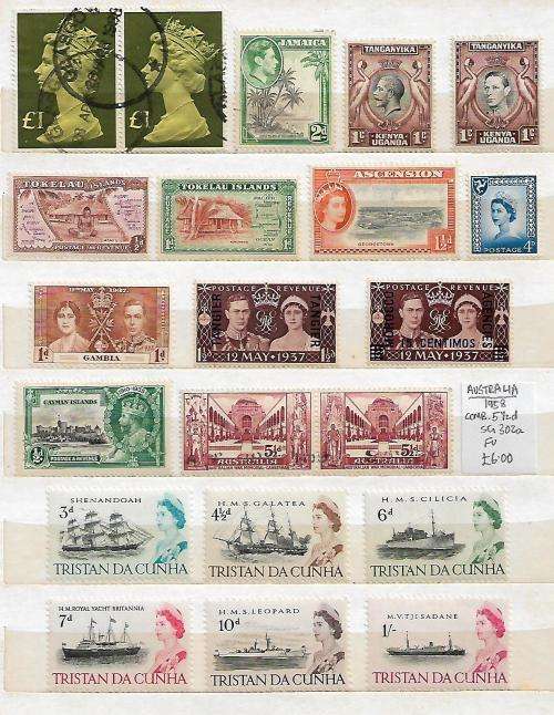 LOVELY STOCKBOOK WITH 14 PAGES OF QVIC, AND COMMONWEALTH EARLY MINT STAMPS. SEE 14 SCANS CV HUGE !!!