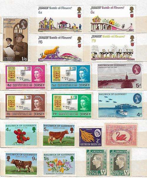 LOVELY STOCKBOOK WITH 14 PAGES OF QVIC, AND COMMONWEALTH EARLY MINT STAMPS. SEE 14 SCANS CV HUGE !!!