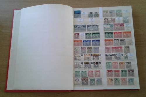 LOVELY 8/16 STOCKBOOK FULL OF EARLY WORLD STAMPS IN FINE CONDITION !!! FINDS POSSIBLE !!!!