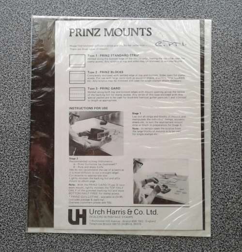 NICE NEW PRINZ SELF-ADHESIVE MOUNTS x 25×. Bargain !!!!!!