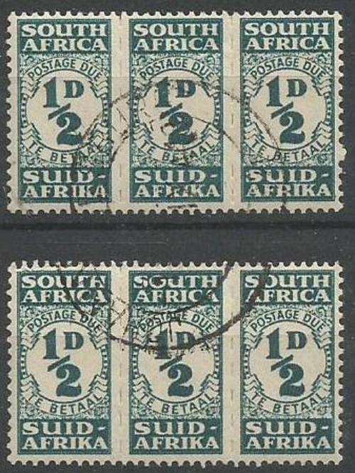 VERY FINE USED 1/2d BANTAM POSTAGE DUES - VERY HIGH CAT VALUE