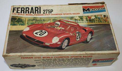 MONOGRAM 1/32 KIT FERRARI 275P IN BOX.  SEE DESCRIPTION