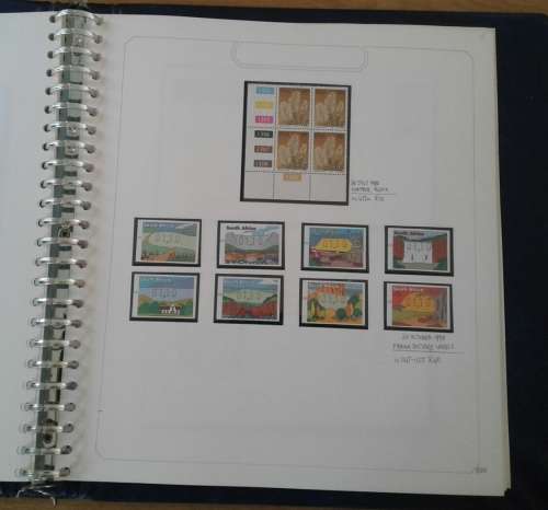 BEAUTIFULLY MOUNTED AND WRITTEN UP RSA COLLECTION. ALL UMM. NOT ALL PAGES SHOWN. HIGH CV.