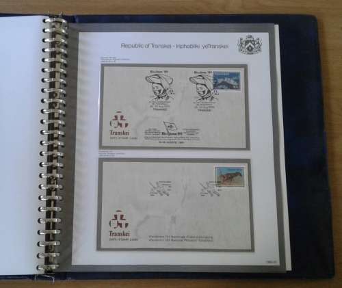 TRANSKEI (COMPLETE) VOL 5 OF 5. SETS, CONTROLS, FDC`S, DSC`S, ETC. STUNNING !