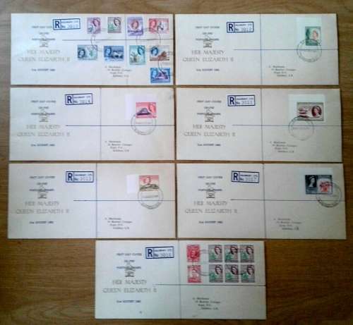 SOUTHERN RHODESIA STUNNING COMPLETE 1953 ALL ON FDC`S.  VERY NEAT.