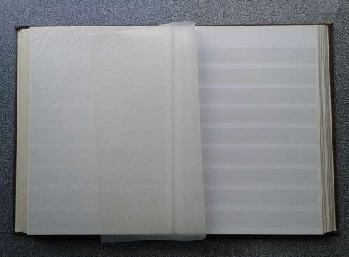 AS NEW LIGHTHOUSE 16/32 STOCKBOOK WITH DOUBLE GLASSINE INTERLEAVES.  EXCELLENT !