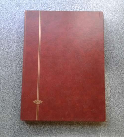 AS NEW LOVELY KEK 16/32 PAGE STOCKBOOK. BLACK DOUBLE GLASSINE INTERLEAVES.