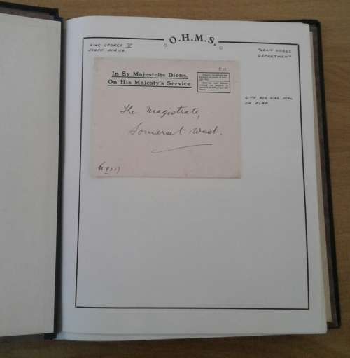 EXHIBITION QUALITY O.H.M.S. UNION OF SA AND OTHER COLLECTION.  SUPERB !!