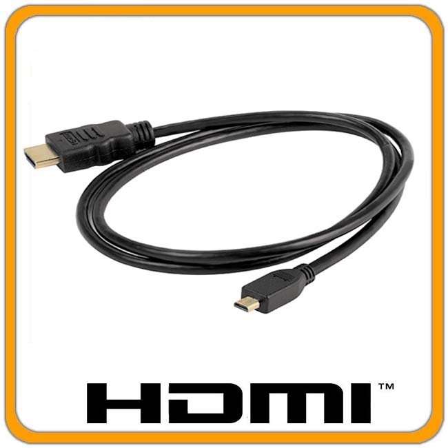 HDMI 15ft Cable HD High Speed For Blackberry Playbook (Type D to Type A)