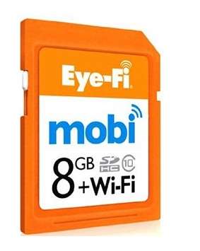 Eye-Fi Mobi 8GB Wi-Fi Class 10 SDHC Flash Memory Card Retail Box ** 1 year warranty **