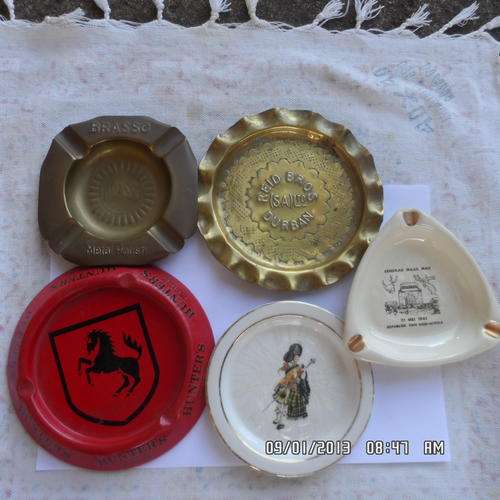 FIVE COLLECTIBLE ASHTRAYS FOR YOUR PUB(TAKE A LOOK)