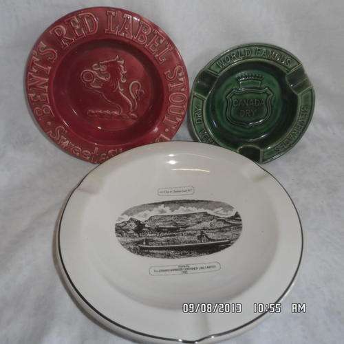 THREE VERY COLLECTIBLE ASHTRAYS