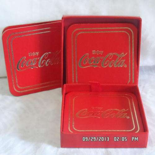 SET OF COCA COLA COASTERS IN A COKE BOX(PERFECT)