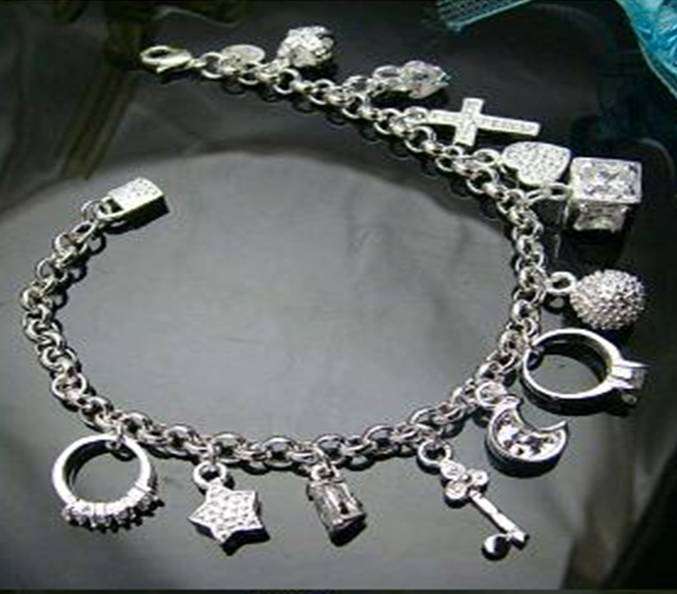 925 Sterling Silver Charm Bracelet