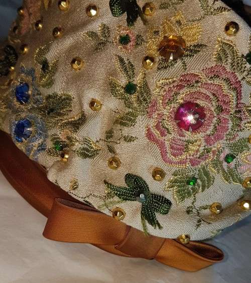 Vintage Hat - Bejeweled Fez