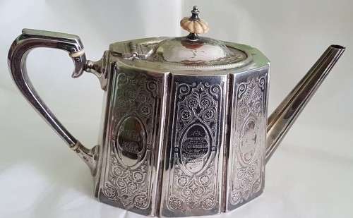 Victorian Britiannia Metal Tea Pot