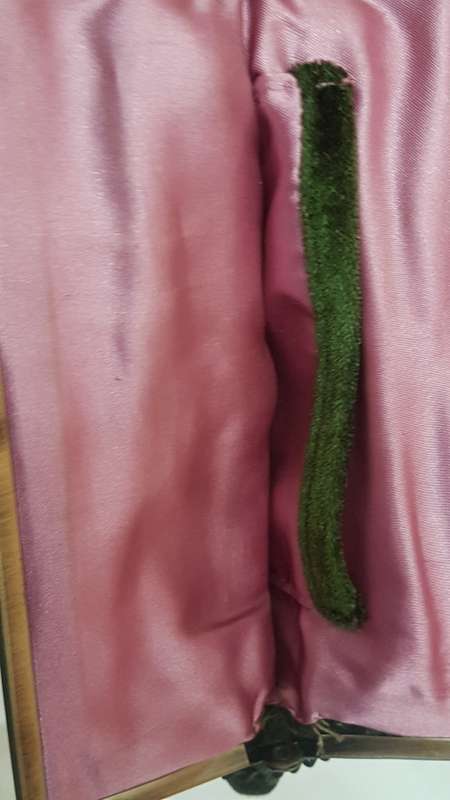Vintage Green Velvet Evening Bag