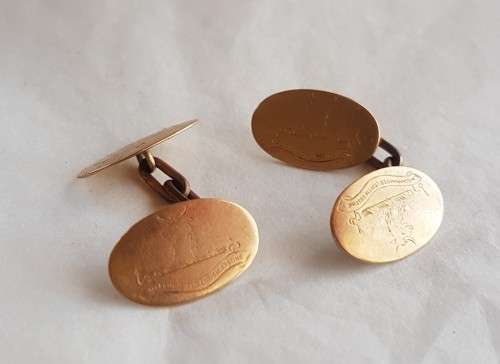 Vintage 9ct gold cufflinks