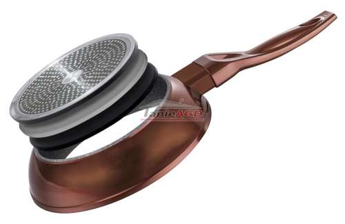 Berlinger Haus 28cm Marble Fry Pan - Rose Gold Metallic Line BH-1510