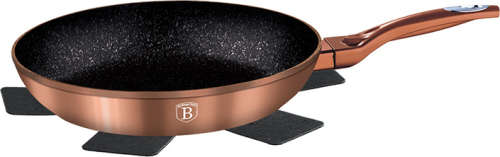 Berlinger Haus 28cm Marble Fry Pan - Rose Gold Metallic Line BH-1510