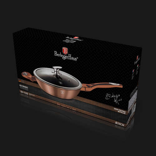Berlinger Haus Deep frypan 28 cm, Rosegold Collection,BH-1518
