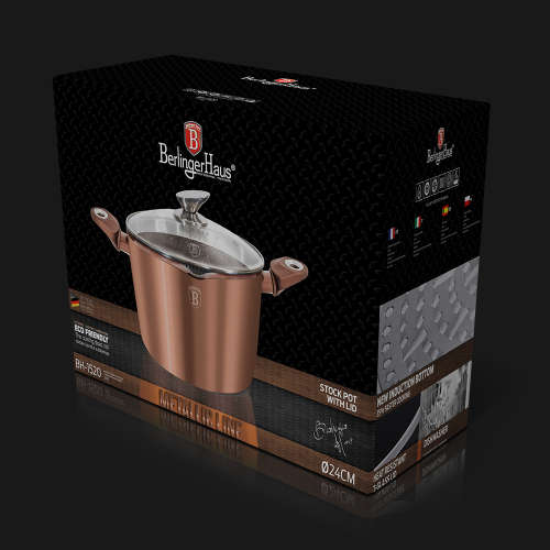 BH-1520 Pasta and rice pot, 24 cm, Rosegold Collection