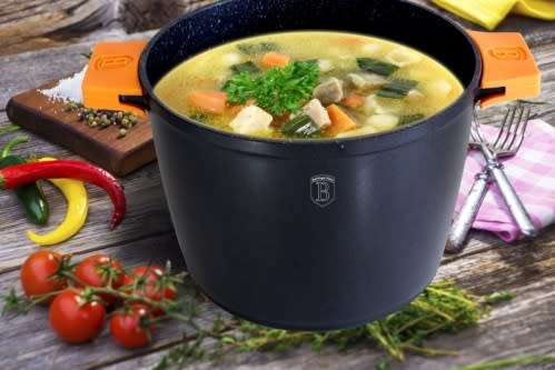 Berlingerhaus BH-1101 Casserole with lid 28 cm, Granite Diamond Line