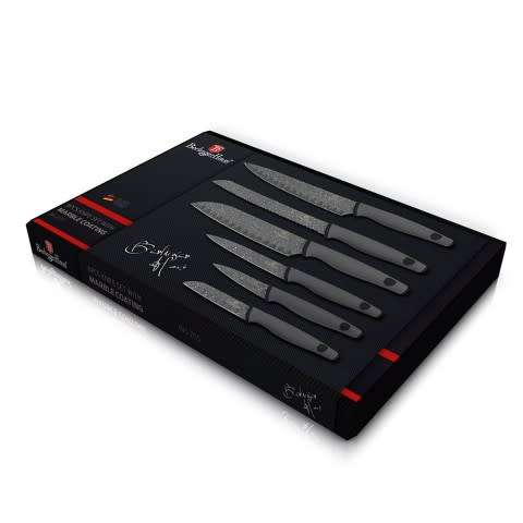 Berlinger Haus BH-2115 6 pcs knife set, gray, Granit Diamond Line