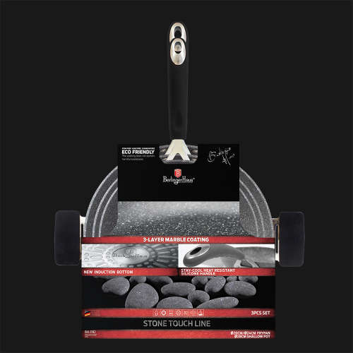 *** Berlinger Haus BH-1182 3 pcs set, Gray Stone Touch Line