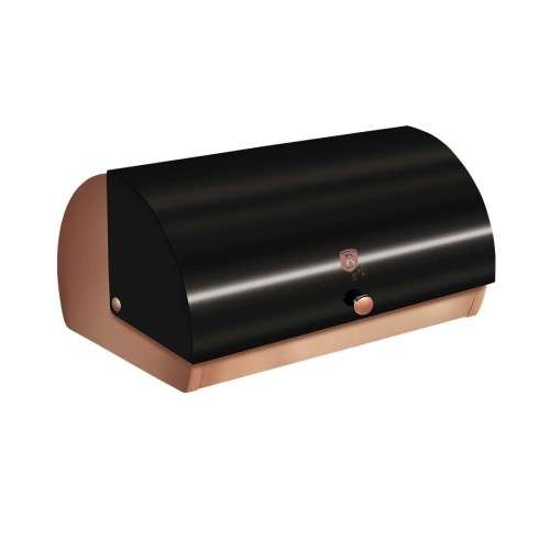 Berlinger Haus Premium Quality Bread Box ¿ Black Rose Gold Collection BH-1735