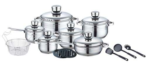 Royalty Line 18-Piece Stainless Steel Cookware Set RL-1802