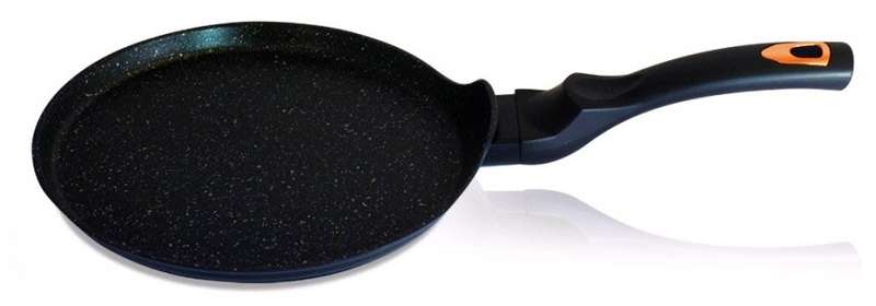 Berlinger Haus 25cm Marble Coating Non-Stick Pancake Pan  Black Rose Gold Collection BH-1639N