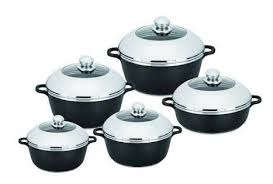 FREE SHIPPING** DESSINI 10 PIECE DIE CAST ALUMINIUM NON STICK COOKWARE SET