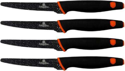 **FREE SHIPPING**BERLINGER HAUS 4-PIECE MARBLE COATING STEAK KNIFE SET- GRANIT DIAMOND LINE