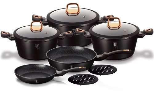 10 Piece Berlinger Haus Cookware Set | Black